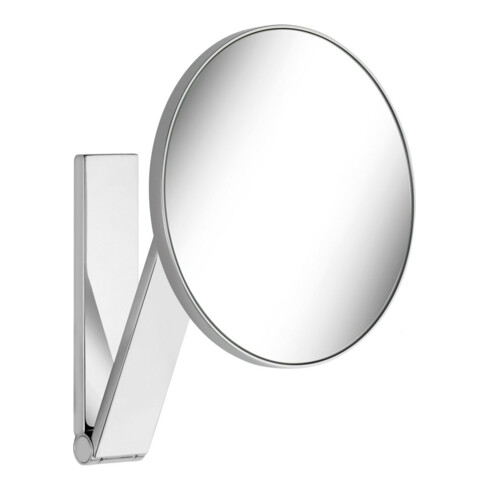 Keuco Miroir cosmétique iLook_move d 212 mm, non éclairé, pivotant, nickel brossé