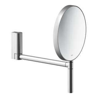 Keuco Miroir cosmétique Plan d 193 mm, non éclairé, pivotant, alu./finition