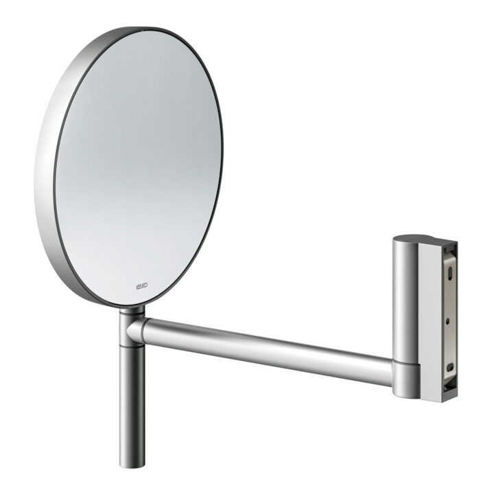 Keuco Miroir cosmétique Plan d 193 mm, non éclairé, pivotant, alu./finition