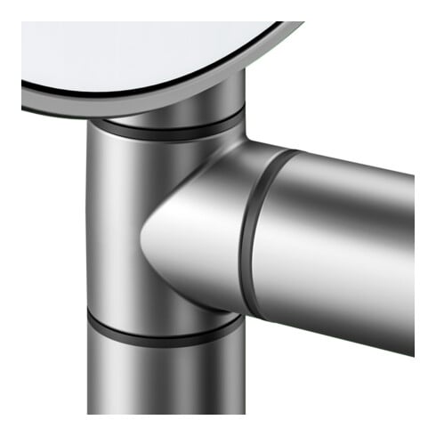 Keuco Miroir cosmétique Plan d 193 mm, non éclairé, pivotant, alu./finition