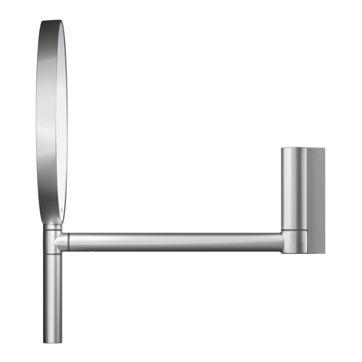 Keuco Miroir cosmétique Plan d 193 mm, non éclairé, pivotant, alu./finition