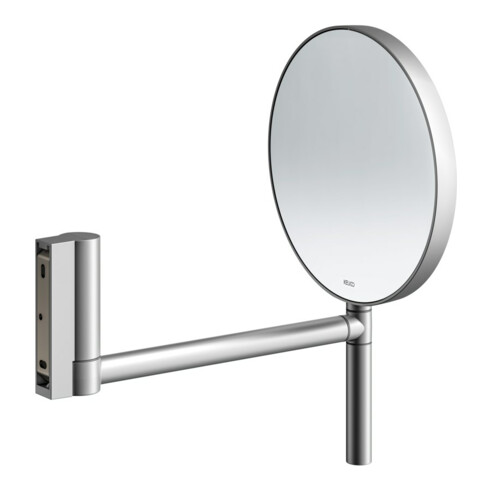 Keuco Miroir cosmétique Plan d 193 mm, non éclairé, pivotant, alu./finition