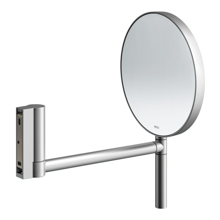 Keuco Miroir cosmétique Plan d 193 mm, non éclairé, pivotant, alu./finition