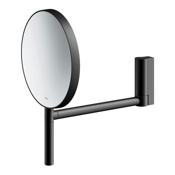 Keuco Miroir cosmétique Plan d= 193mm, non éclairé, noir