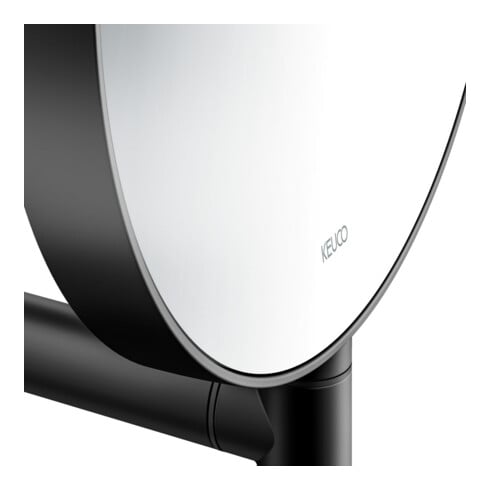 Keuco Miroir cosmétique Plan d= 193mm, non éclairé, noir