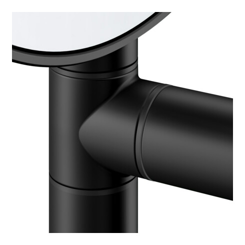 Keuco Miroir cosmétique Plan d= 193mm, non éclairé, noir