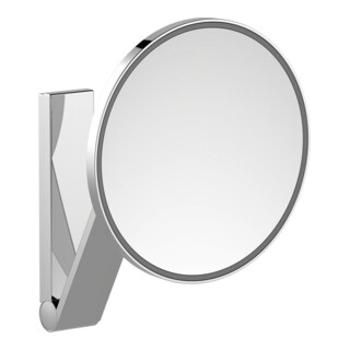 Keuco Miroir de maquillage éclairé iLook_move d=212mm, encastré, avec interrupteur à distance, chromé