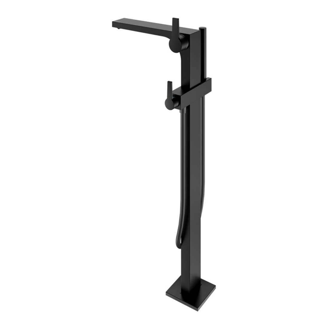 Keuco Mitigeur baignoire monocommande Edition 11 sur pied, bec 291 mm, noir mat