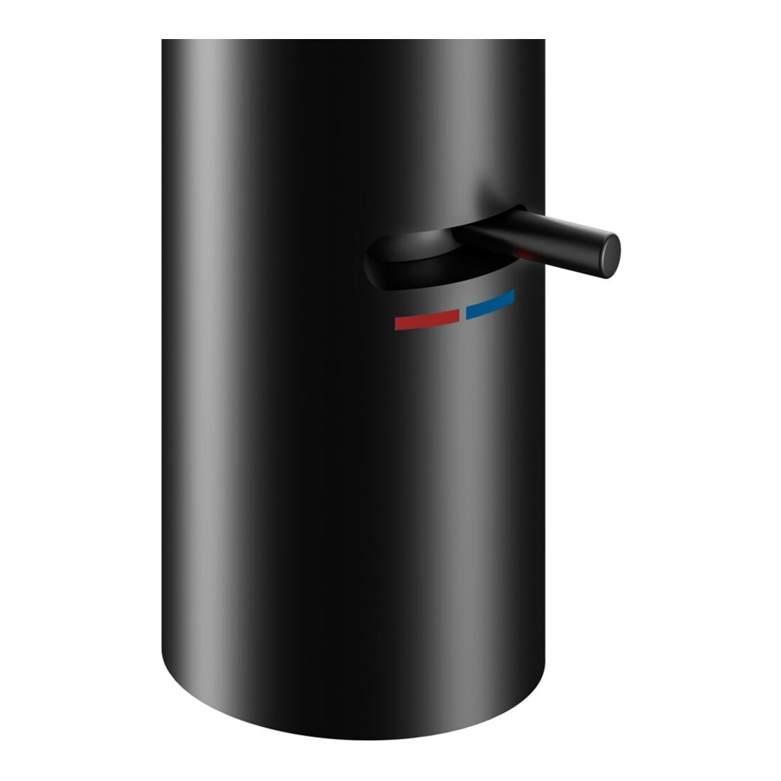 Keuco Mitigeur électronique de lavabo IXMO 130 noir mat, alimentation secteur, bec 124 mm
