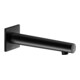 Keuco Mitigeur électronique de lavabo IXMO noir mat, encastré, réseau, bec 225 mm, rosace carrée-1