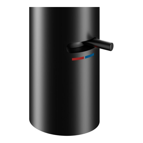 Keuco Mitigeur électronique IXMO 130 noir mat, à piles, saillie 124 mm