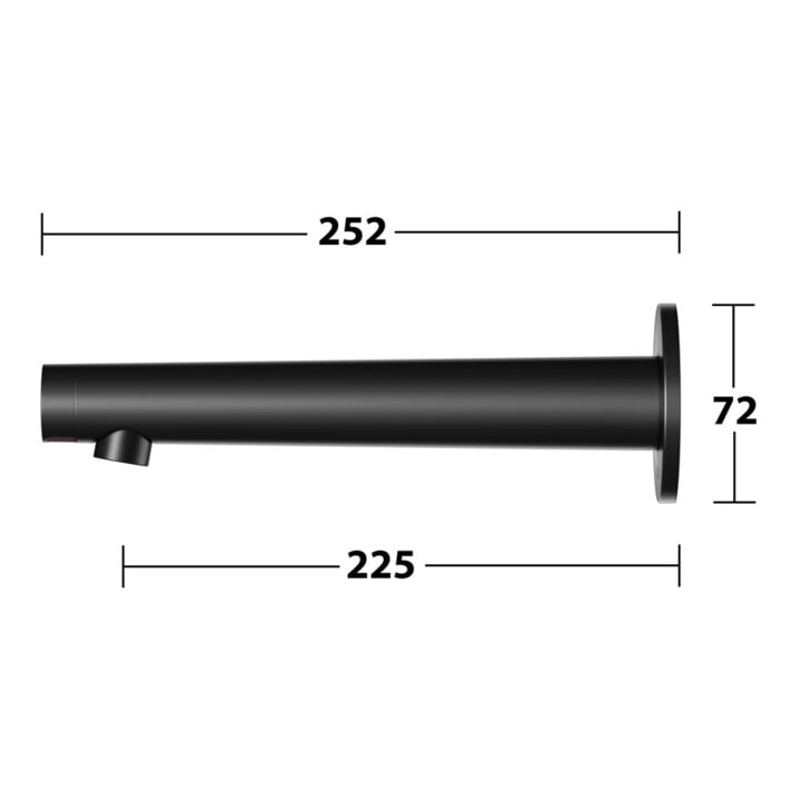 Keuco Mitigeur électronique pour lavabo IXMO s m, encastré, alimentation secteur, bec 225 mm, rosace ronde