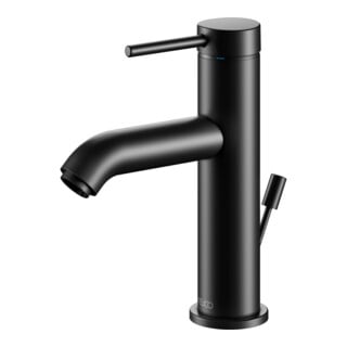 Keuco Mitigeur lavabo 100 IXMO Soft bec 114 mm, avec garniture vidage, noir mat