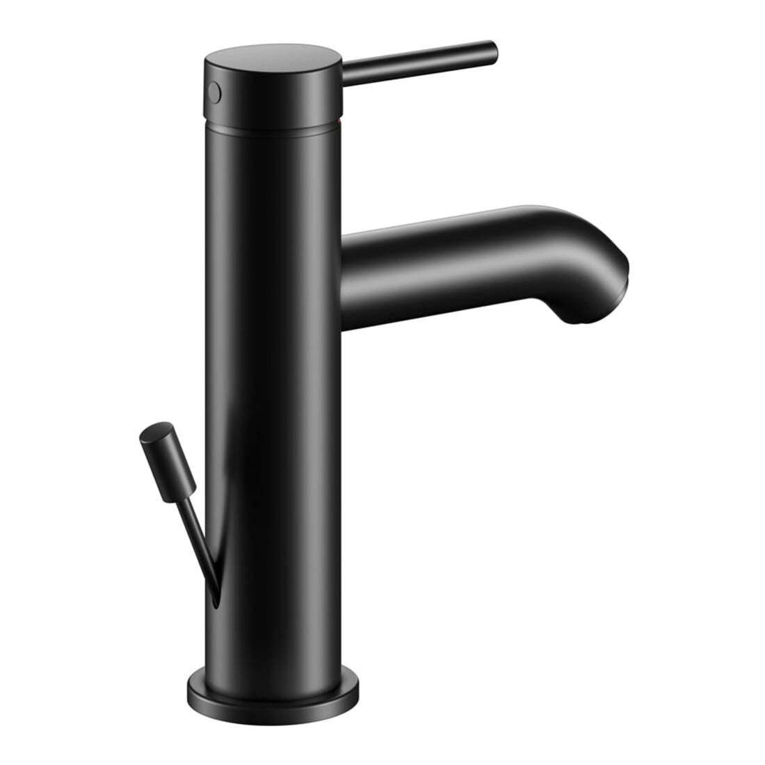 Keuco Mitigeur lavabo 100 IXMO Soft bec 114 mm, avec garniture vidage, noir mat