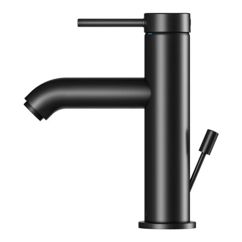 Keuco Mitigeur lavabo 100 IXMO Soft bec 114 mm, avec garniture vidage, noir mat