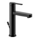 Keuco Mitigeur lavabo 130 IXMO Flat, bec 124 mm, avec garniture, rosace ronde, noir mat