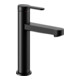 Keuco Mitigeur lavabo 130 IXMO Flat bec 124mm, sans garniture, rosace ronde, noir mat