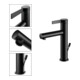 Keuco Mitigeur lavabo 130 IXMO Pure A 125 mm, avec garniture vidage, rosace ronde, noir mat-4