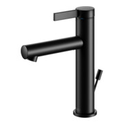 Keuco Mitigeur lavabo 130 IXMO Pure A 125 mm, avec garniture vidage, rosace ronde, noir mat-4