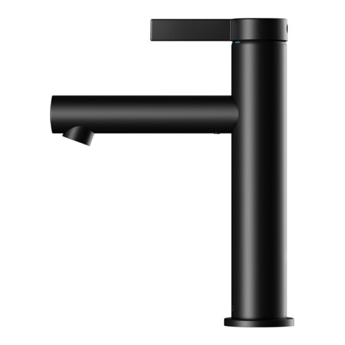 Keuco Mitigeur lavabo 130 IXMO Pure A 125mm, sans garniture vidage, rosace ronde, noir mat