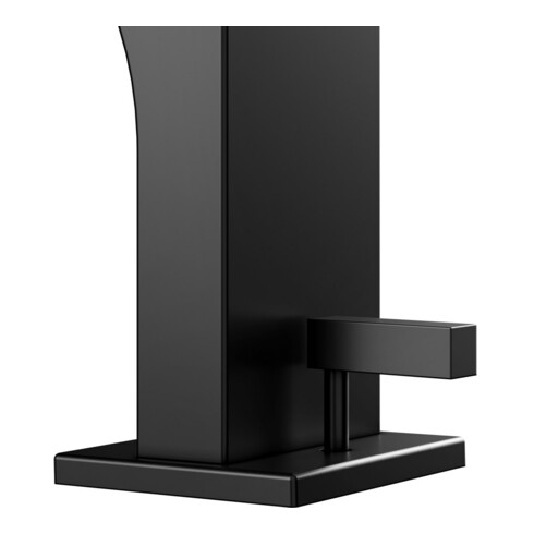 Keuco Mitigeur lavabo 150 Edition 11, bec 136 mm, avec garniture, noir mat