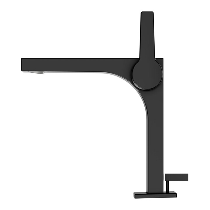 Keuco Mitigeur lavabo 150 Edition 11, bec 136 mm, avec garniture, noir mat