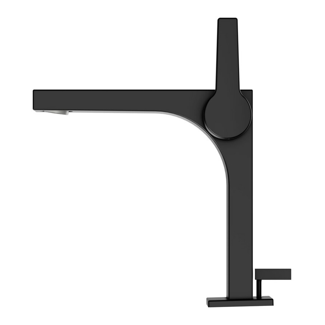 Keuco Mitigeur lavabo 150 Edition 11, bec 136 mm, avec garniture, noir mat