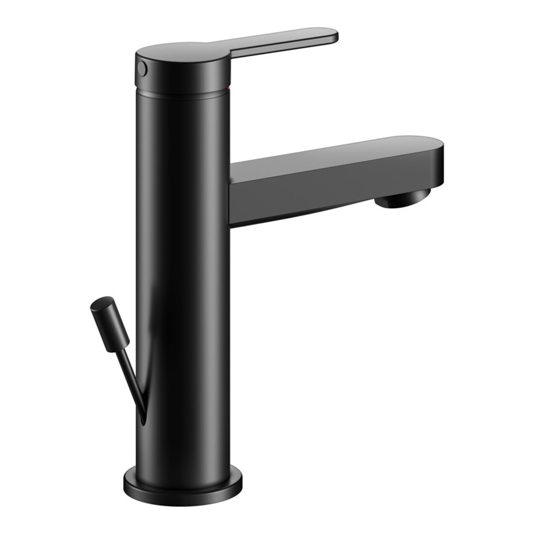 Keuco Mitigeur lavabo monocommande 100 IXMO Flat, bec 109 mm, avec garniture, noir mat