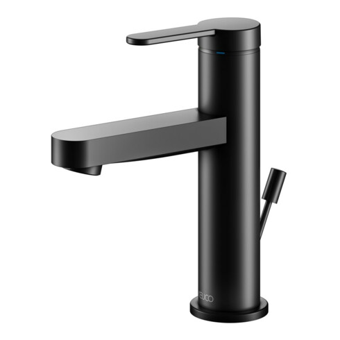 Keuco Mitigeur lavabo monocommande 100 IXMO Flat, bec 109 mm, avec garniture, noir mat