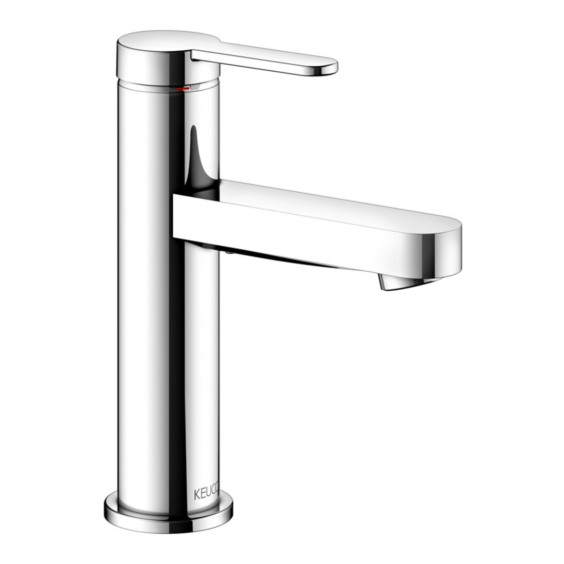 Keuco Mitigeur lavabo monocommande 100 IXMO Flat, bec 109 mm, sans garniture, chromé