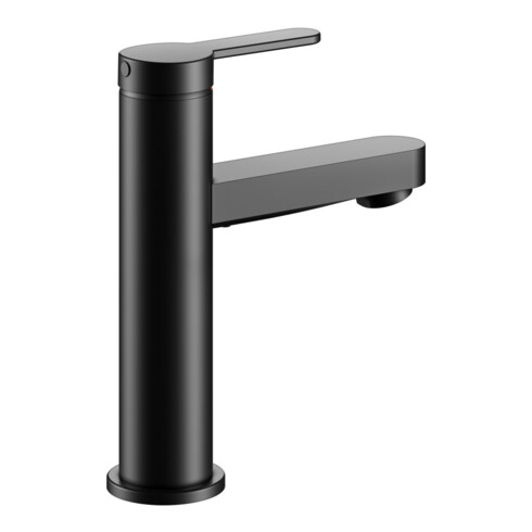 Keuco Mitigeur lavabo monocommande 100 IXMO Flat, bec 109 mm, sans garniture, noir mat