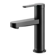 Keuco Mitigeur lavabo monocommande 100 IXMO Flat, bec 109 mm, sans garniture, noir mat-5