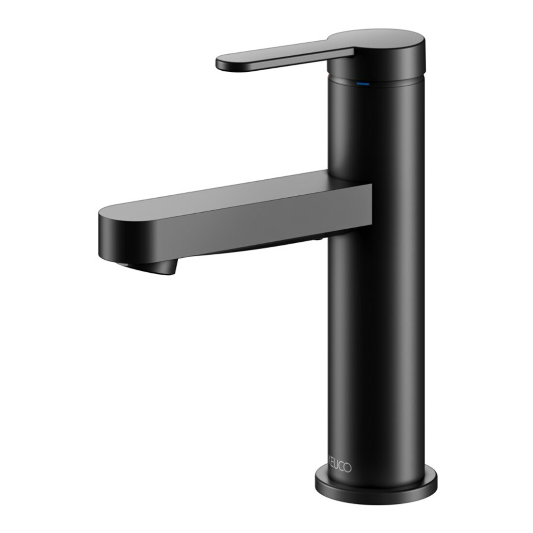 Keuco Mitigeur lavabo monocommande 100 IXMO Flat, bec 109 mm, sans garniture, noir mat