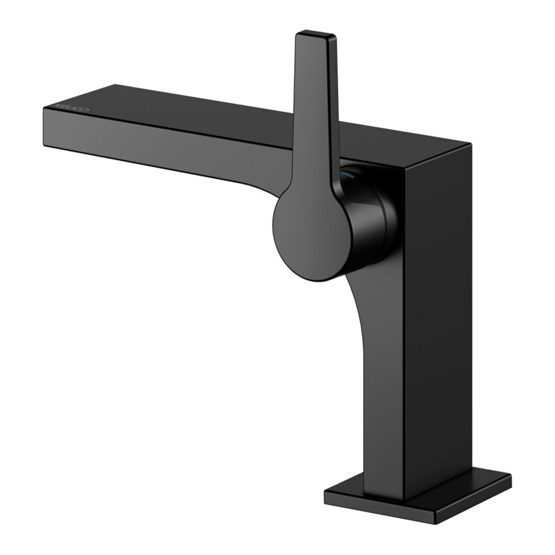 Keuco Mitigeur lavabo monocommande 110 Edition 11, bec 136 mm, sans garniture, noir mat