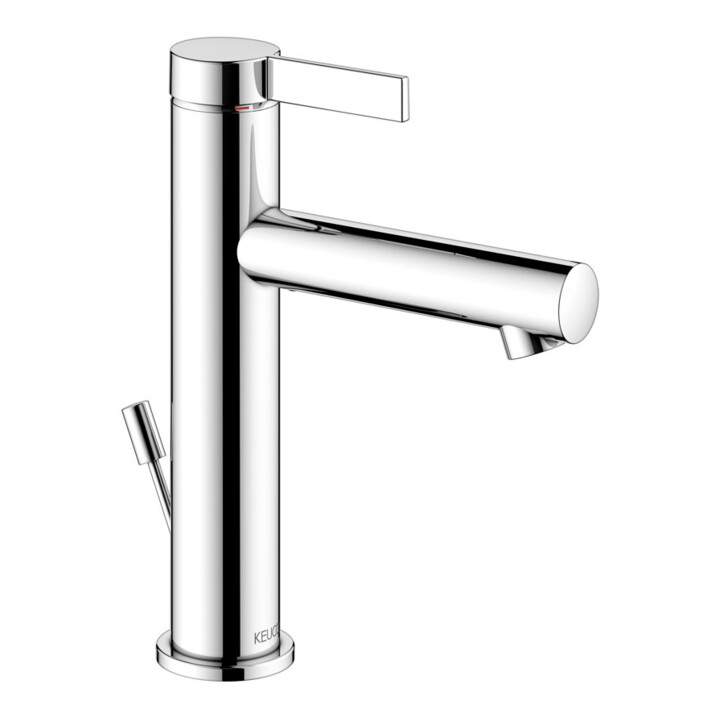 Keuco Mitigeur lavabo monocommande 130 IXMO Pure A 125mm, avec aérateur, rosace ronde, chromé