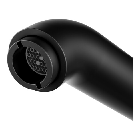 Keuco Mitigeur lavabo monocommande 130 IXMO Soft A 129mm, sans garniture, rosace ronde, noir mat