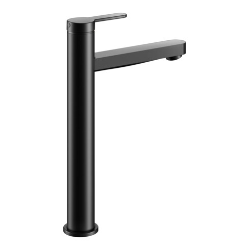 Keuco Mitigeur lavabo monocommande 210 IXMO Flat, bec 159 mm, sans garniture, noir mat