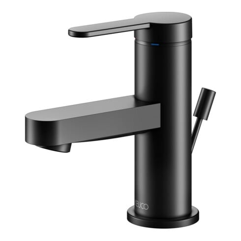 Keuco Mitigeur lavabo monocommande 60 IXMO Flat, bec 89 mm, avec garniture, noir mat