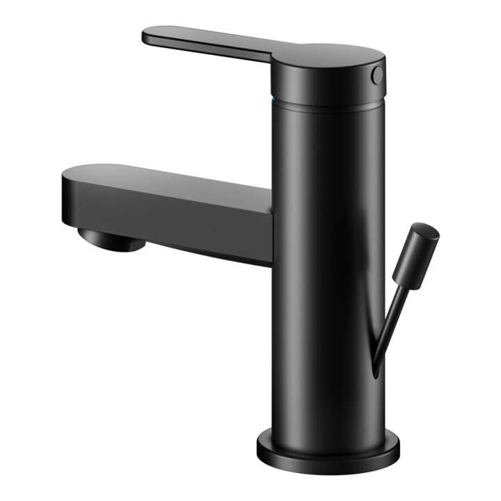 Keuco Mitigeur lavabo monocommande 60 IXMO Flat, bec 89 mm, avec garniture, noir mat