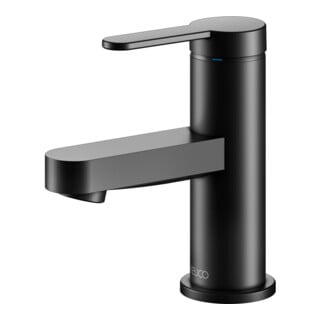 Keuco Mitigeur lavabo monocommande 60 IXMO Flat, bec 89 mm, sans garniture, noir mat