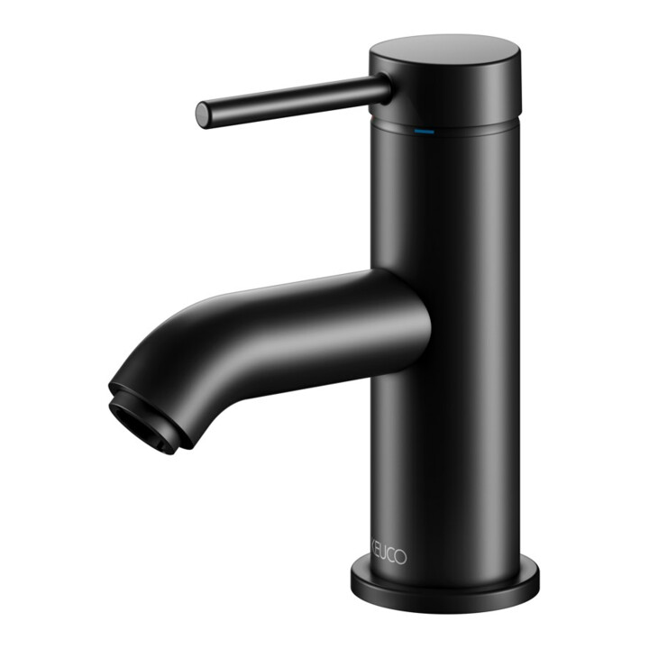 Keuco Mitigeur lavabo monocommande 60 IXMO Soft bec 94 mm, sans garniture, noir mat