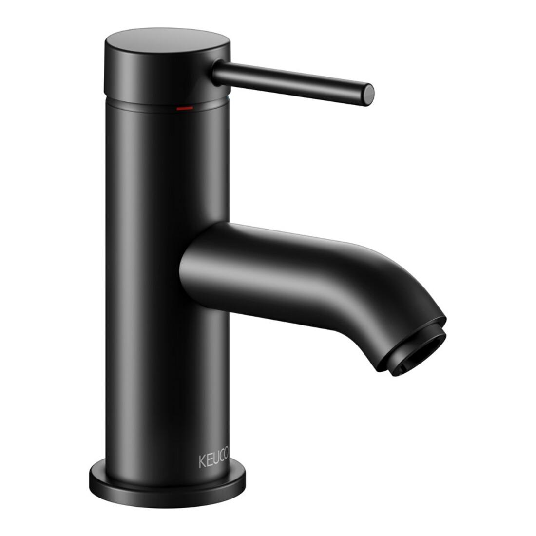 Keuco Mitigeur lavabo monocommande 60 IXMO Soft bec 94 mm, sans garniture, noir mat