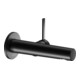 Keuco Mitigeur lavabo monocommande IXMO Pure, bec 165 mm, noir mat, mural, rosace ronde-4