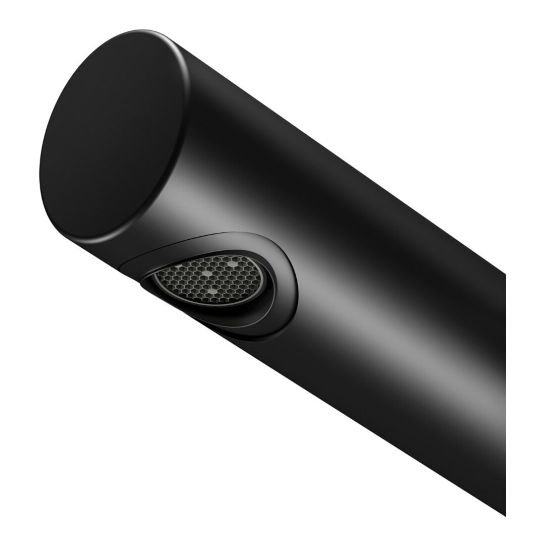 Keuco Mitigeur lavabo monocommande IXMO Pure, bec 165 mm, noir mat, mural, rosace ronde