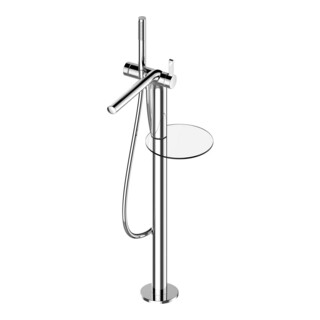 Keuco Mitigeur monocommande baignoire Edition 400 bronze brossé, sur pied, portée 315 mm