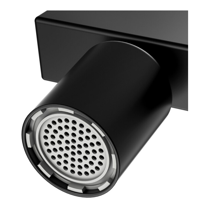 Keuco Mitigeur monocommande bidet Edition 11, bec 139 mm, avec garniture, noir mat