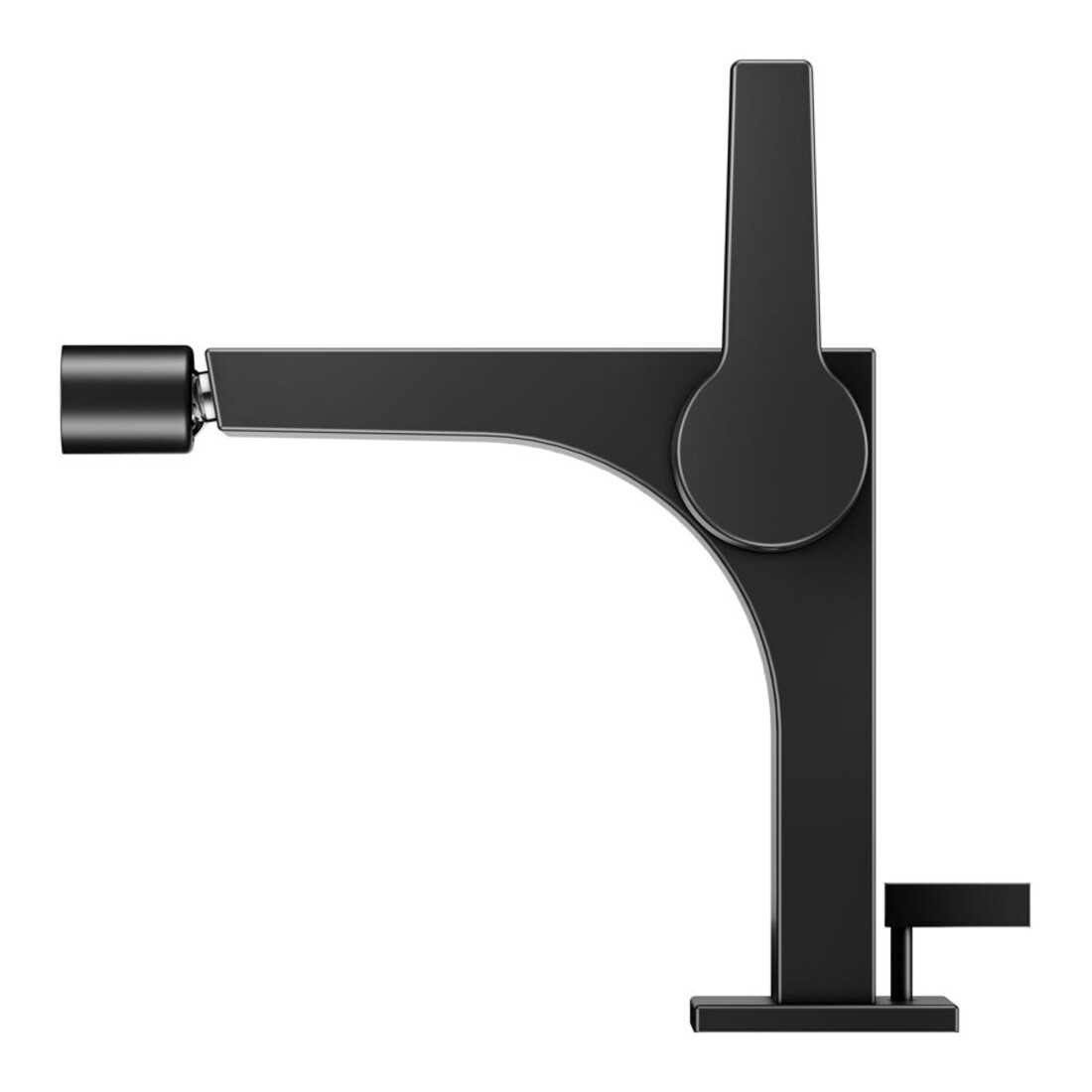 Keuco Mitigeur monocommande bidet Edition 11, bec 139 mm, avec garniture, noir mat