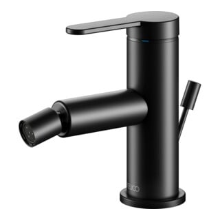 Keuco Mitigeur monocommande bidet IXMO Flat Sortie 110 mm, avec garniture, noir mat