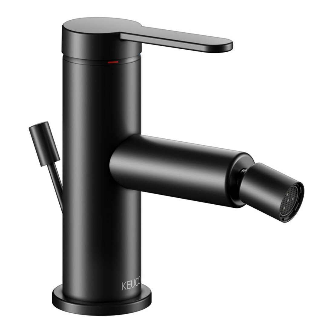 Keuco Mitigeur monocommande bidet IXMO Flat Sortie 110 mm, avec garniture, noir mat