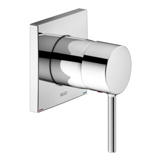 Keuco Mitigeur monocommande encastré DN15 IXMO 59551 avec rosace d'angle / chrome doux